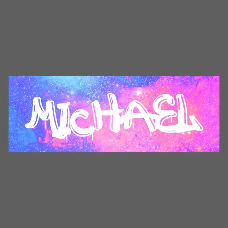 Michael Name Geschenk Geschenkidee Galaxie