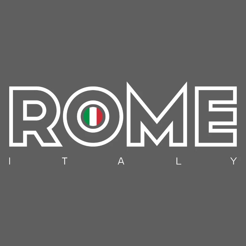 Drapeau italien de Rome O Emblem