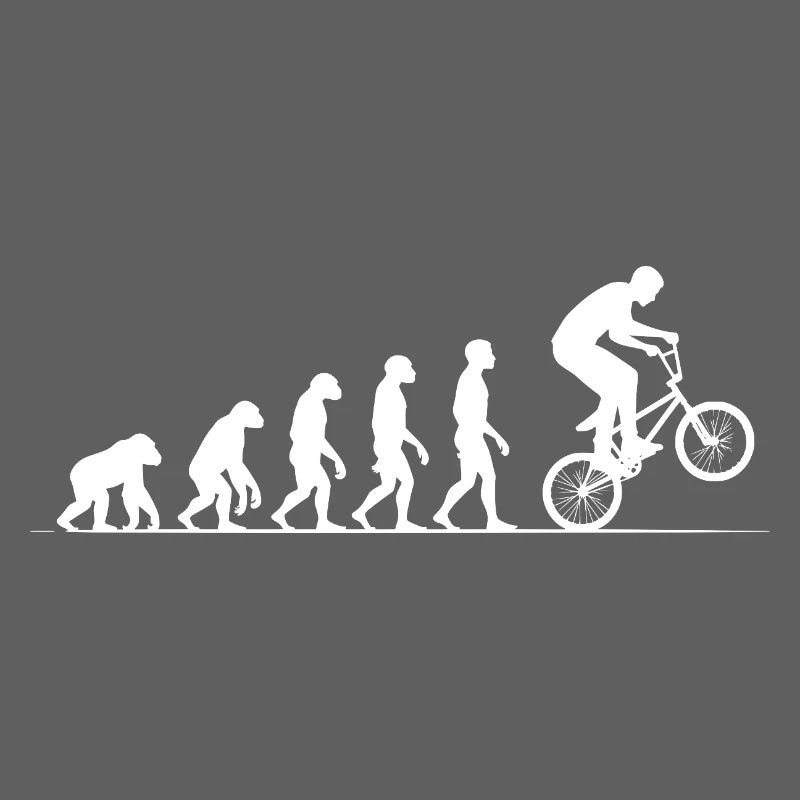 Evolution BMX Bicycle T-Shirt Motif