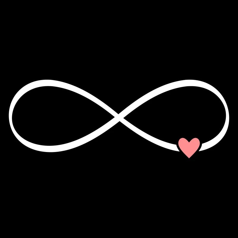 Herz Unendlichkeitszeichen Liebe Symbol Geschenk
