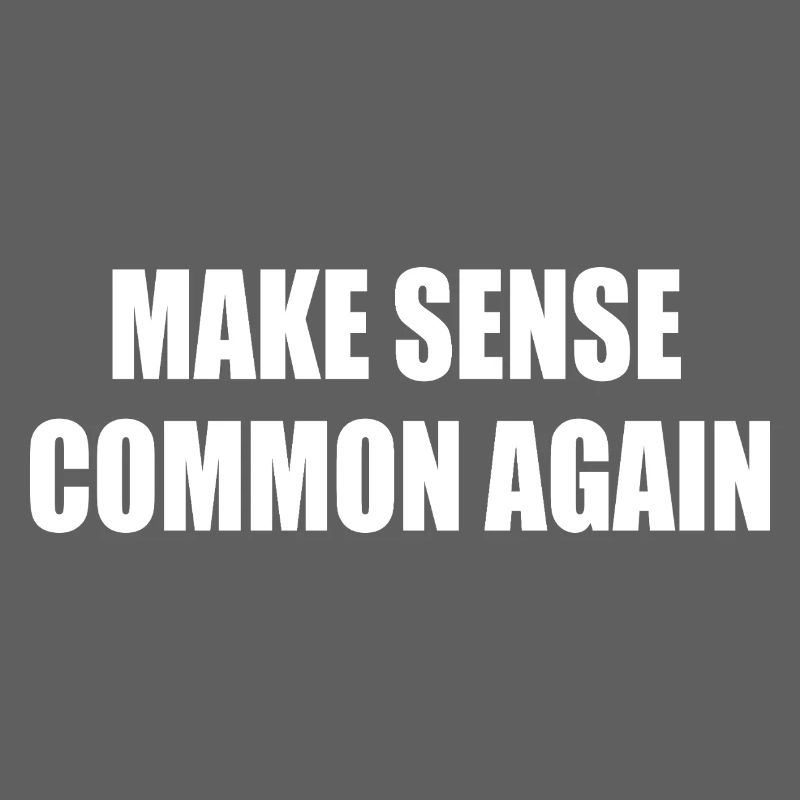 make sense common again