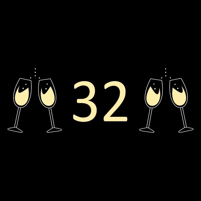 32e anniversaire 32 ans 32 ans numéro 32