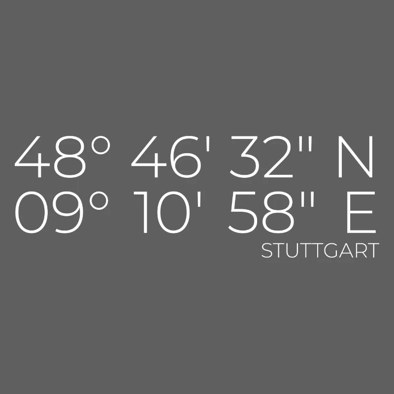 coordinates Stuttgart