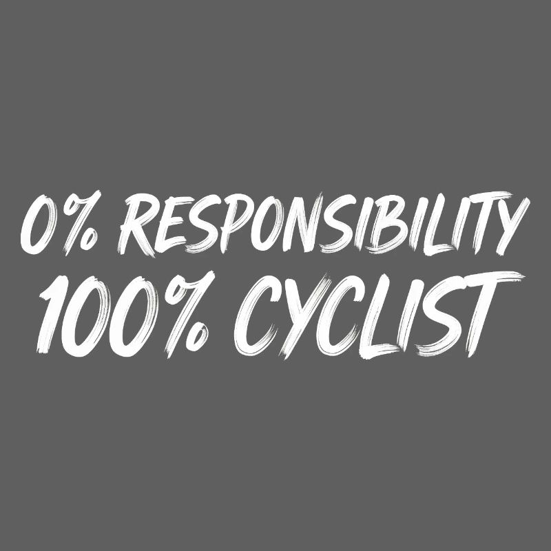 0 % Responsabilité 100 % Cyclistes
