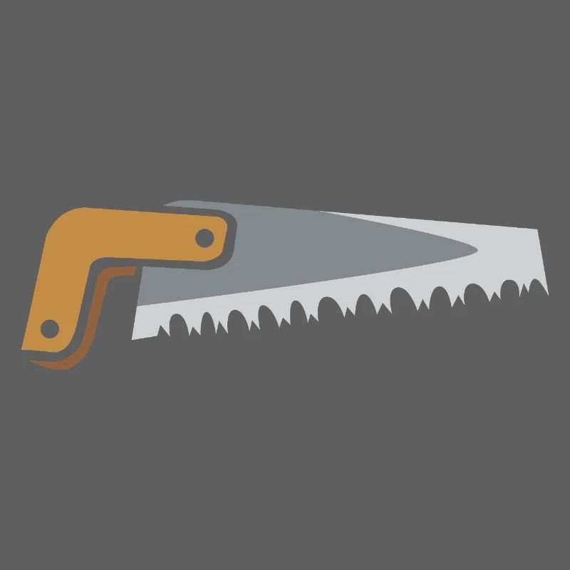 Comic Style Saw Illustration – Tool Graphic