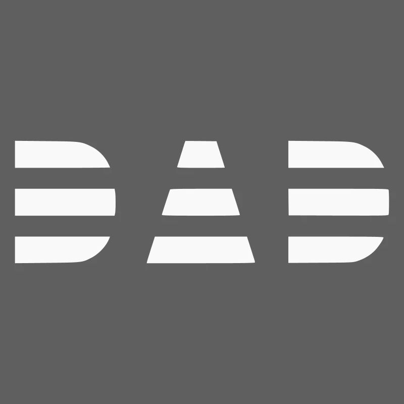 Cooles Dad Logo gestreift