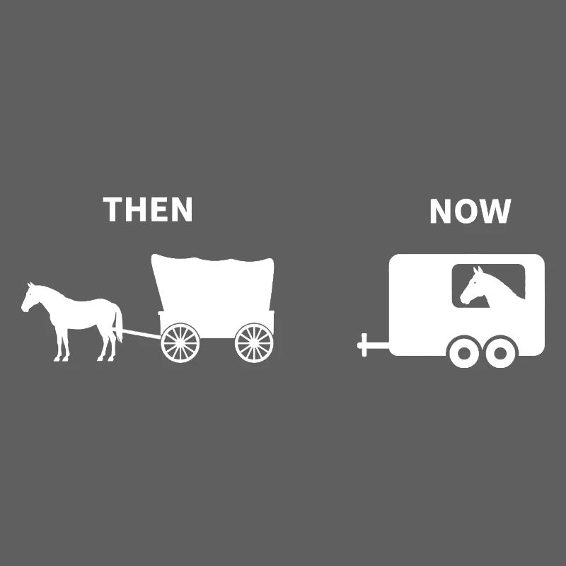 Lustiges Pferd Kutsche Parodie Historisches Design