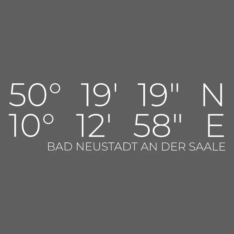 Coordinates Bad Neustadt an der Saale