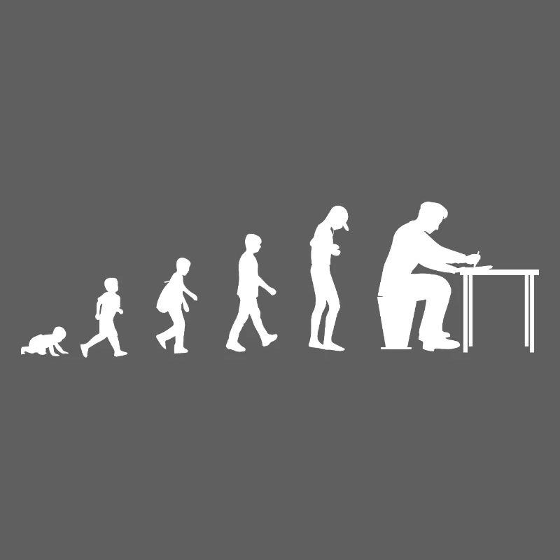 Evolution from baby to writer, author