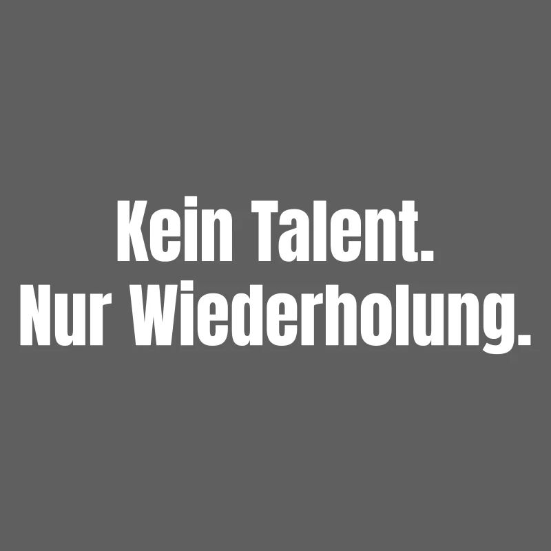 Pas de talent, juste de la répétition