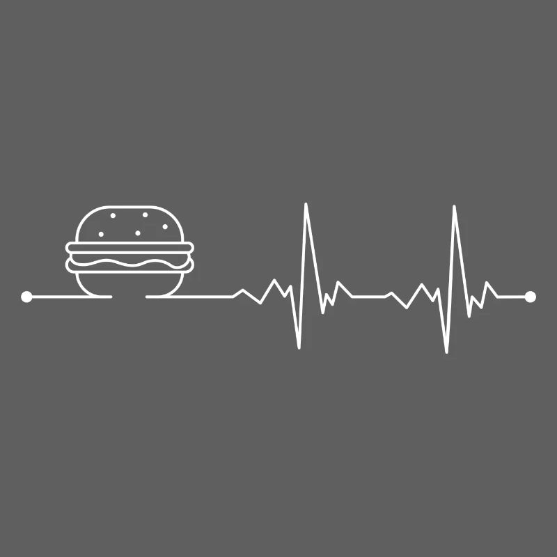 Illustration de lignes Burger Pulse