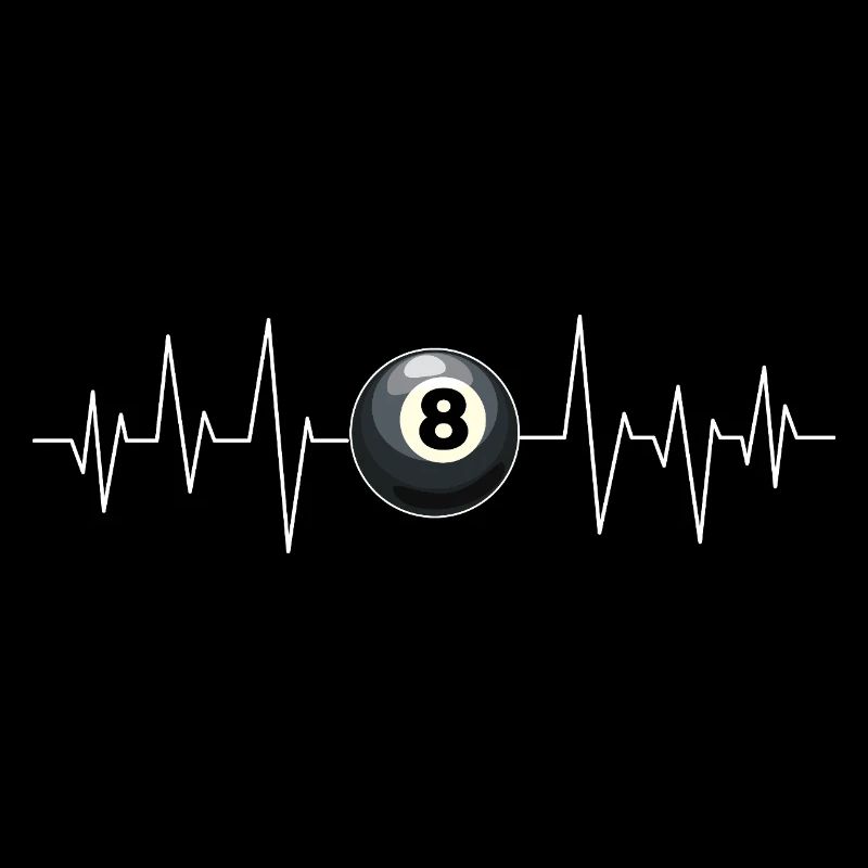Billard Herzschlag Linie Queue Sport Lustig Pool