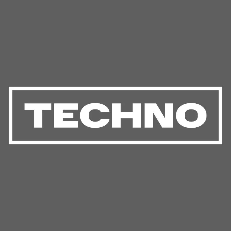 Conception de logo de musique techno