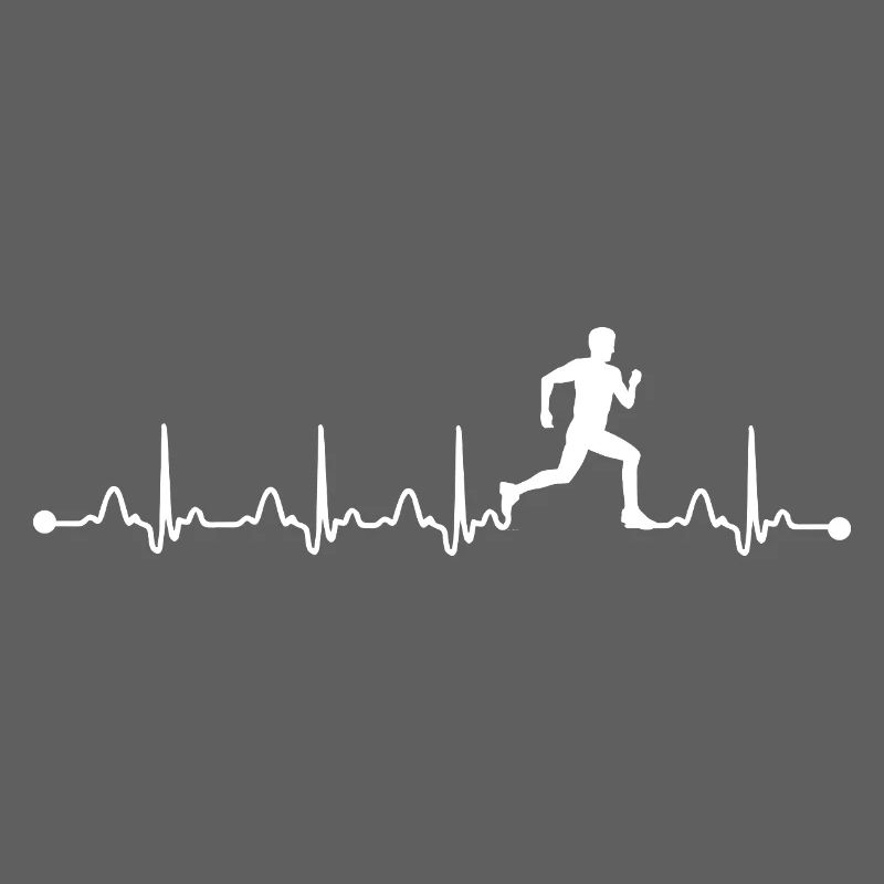Course Rythme cardiaque EKG Pulsation Course Course Course Jogging Sport