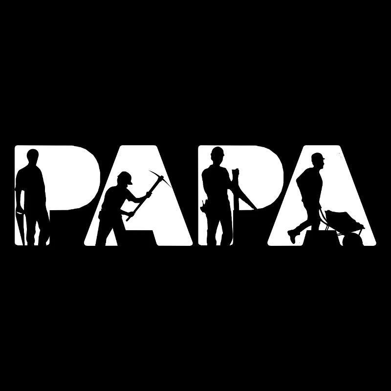 Ouvrier du bâtiment Papa Papa Fier Constructeur