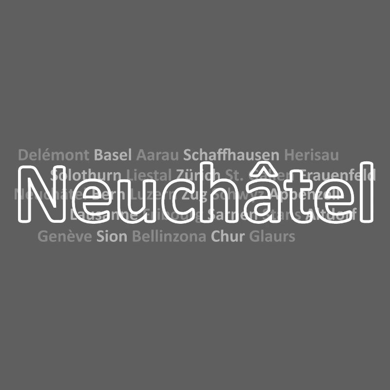 Schweizer Städte Neuchatel