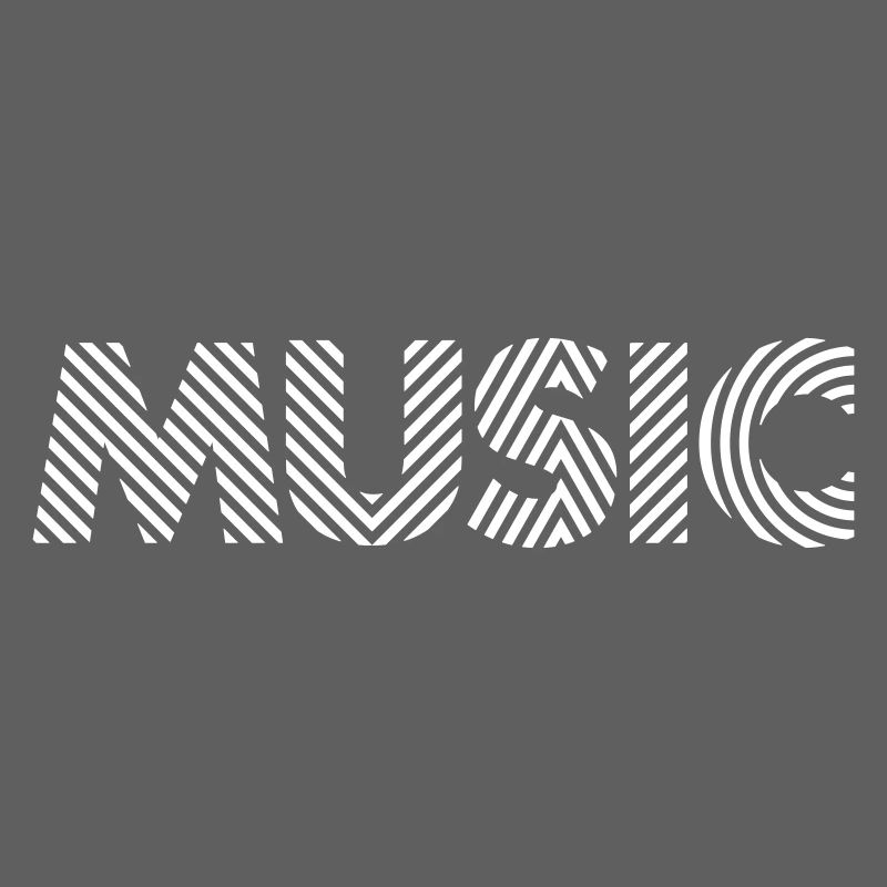 Typography Music – Retro Electro Lettering Design