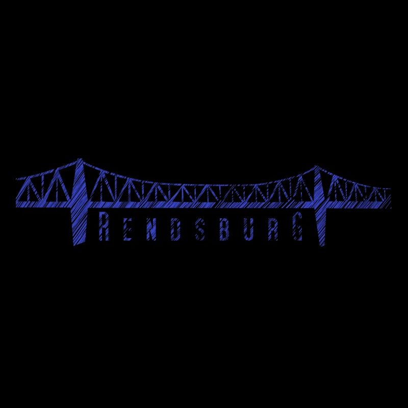 Rendsburg High Bridge – Sketched Skyline