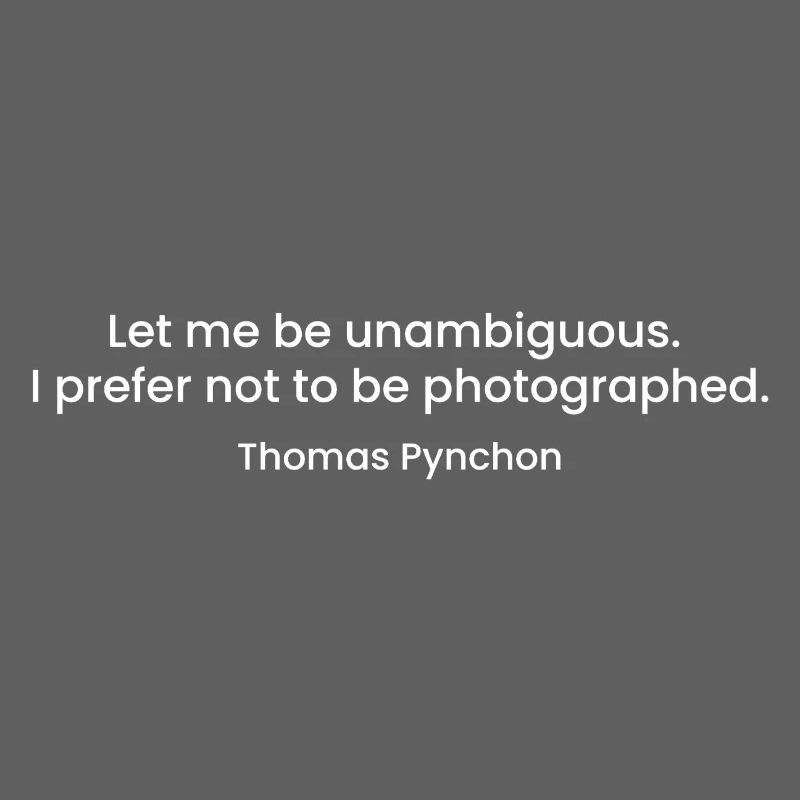 Thomas Pynchon quote