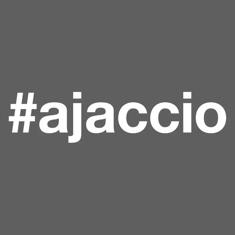 AJACCIO Hashtag Blanc