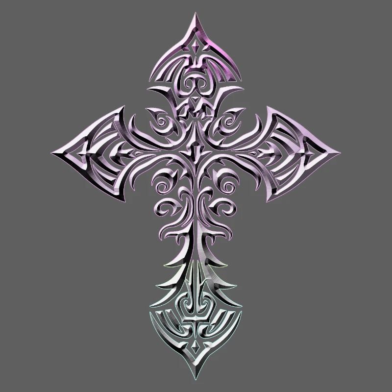 Croix tribale en croix en forme de dégradé