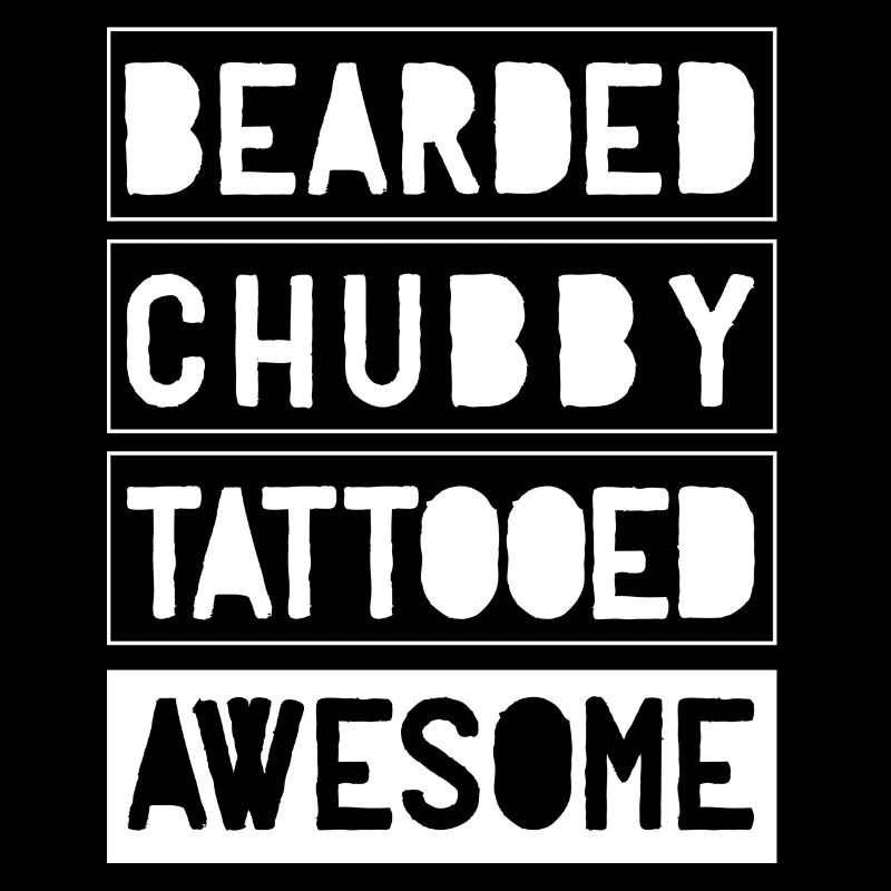 Bearded Chubby Tattooed Awesome