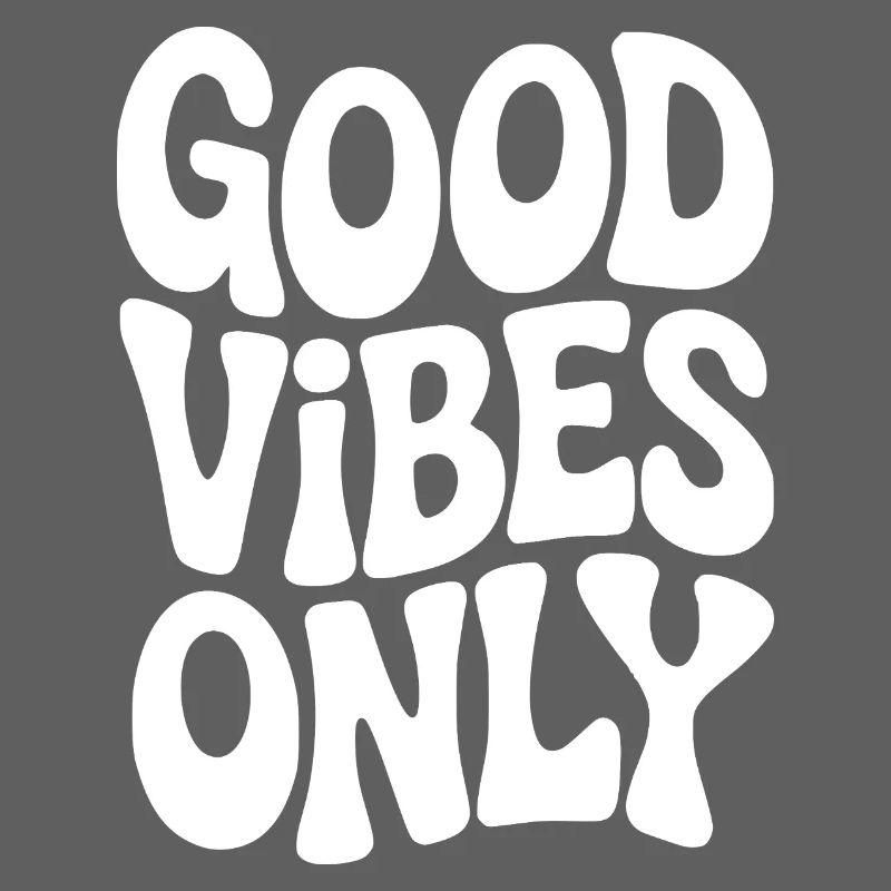 Vibing Typographie en blanc
