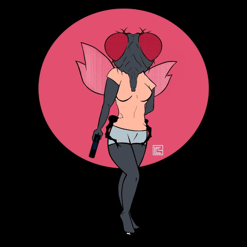 Pinkflügel-Kriegerfliege