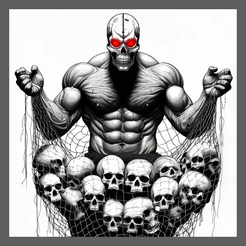 Muscular Net Schädel