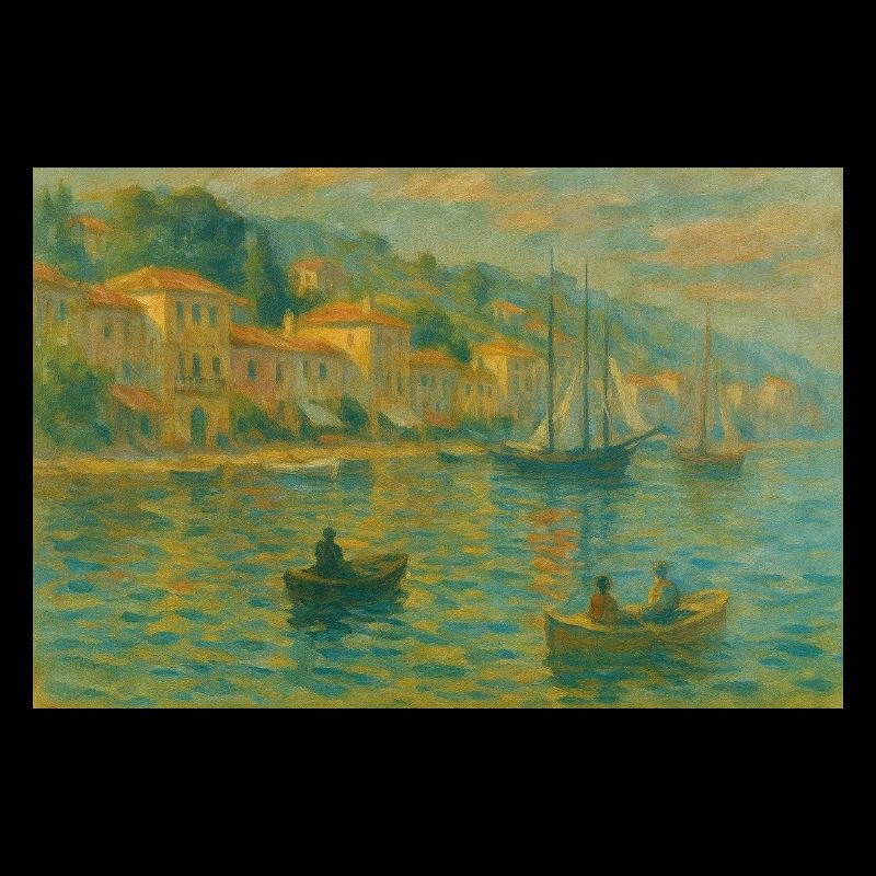 Harbour impression lumière du soir
