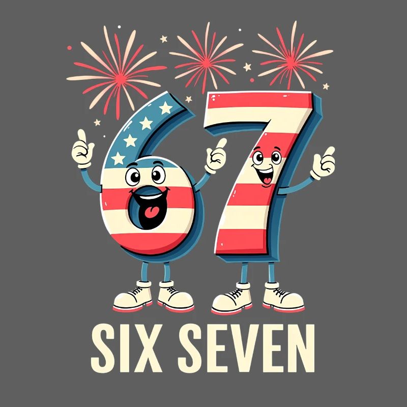 US Flag 67 Memes Six Seven