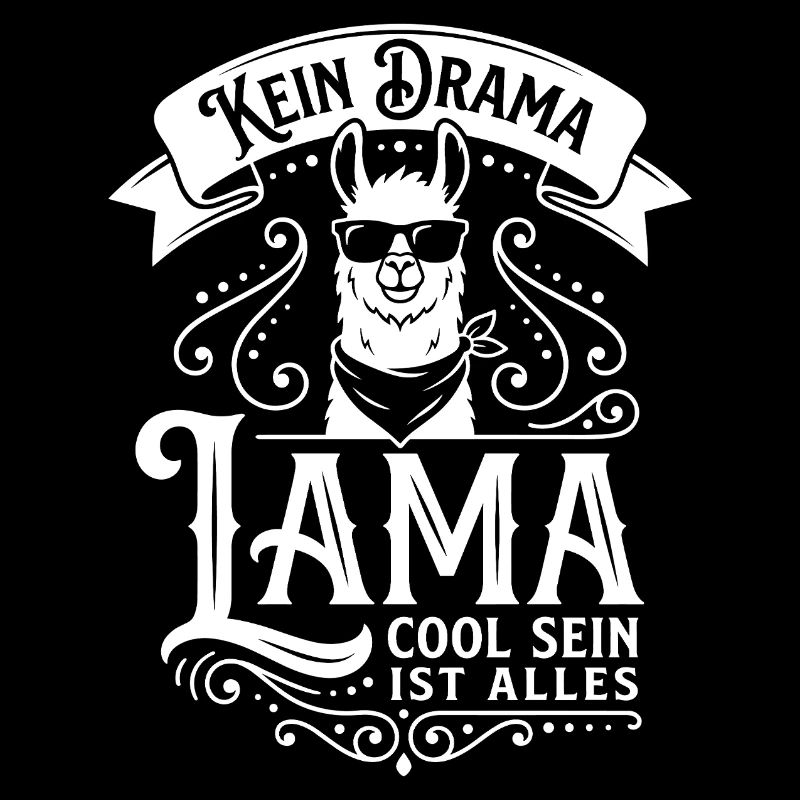 Lama avec des lunettes de soleil – Pas de drame