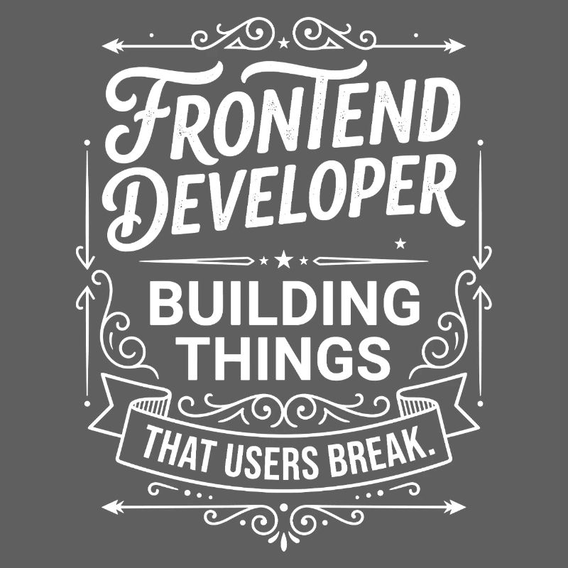 Frontend developer builds things