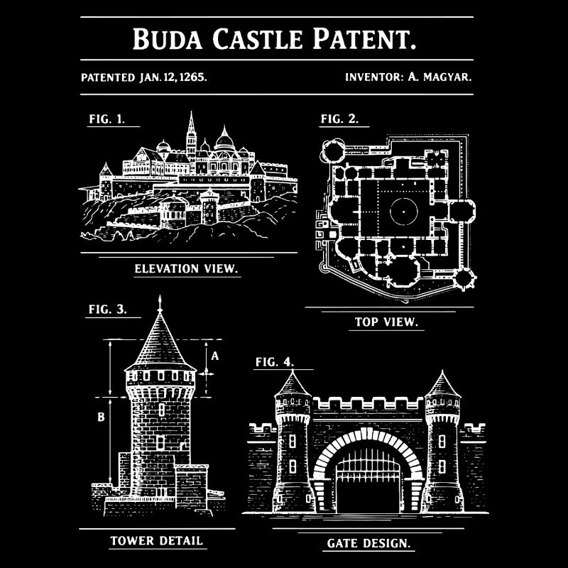 Buda Castle Blueprint Patent