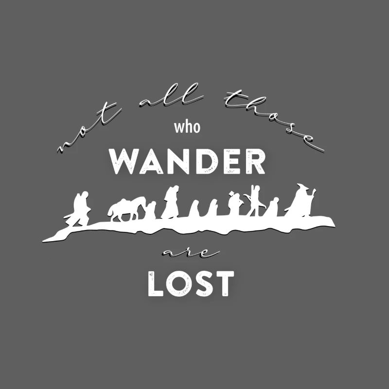Nerd wandern Spruch Herr Ringe Schicksalsberg