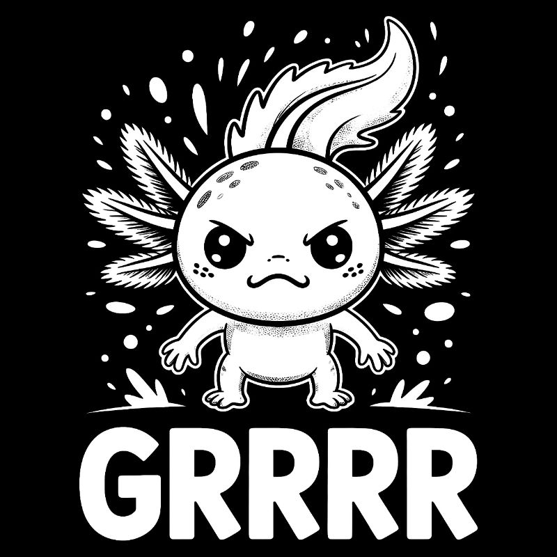 Axolotl grogneux ailé
