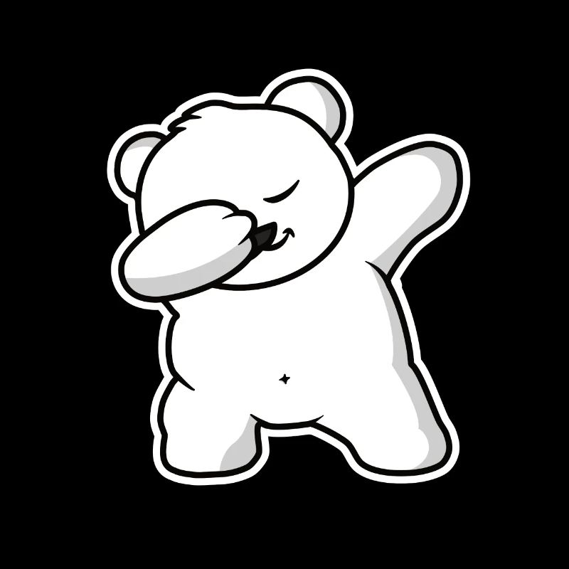 Winter Baer Eisbaer Dab
