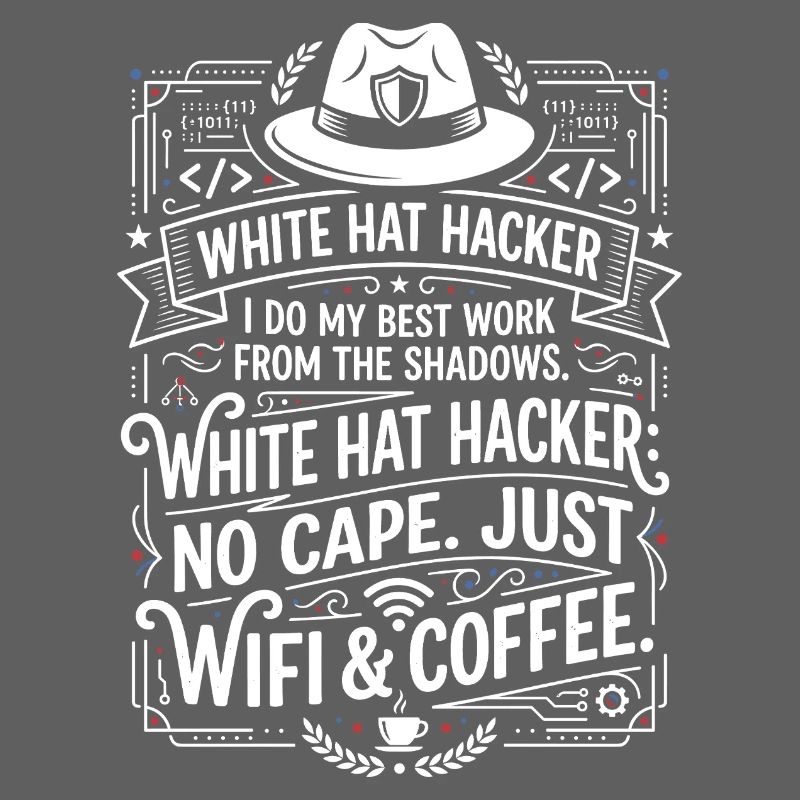 White Hat Hacker Wifi And Coffee