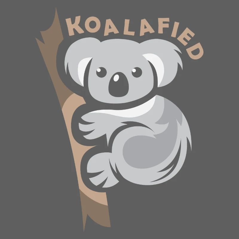 koala funny sayings comic koalafied icon logo