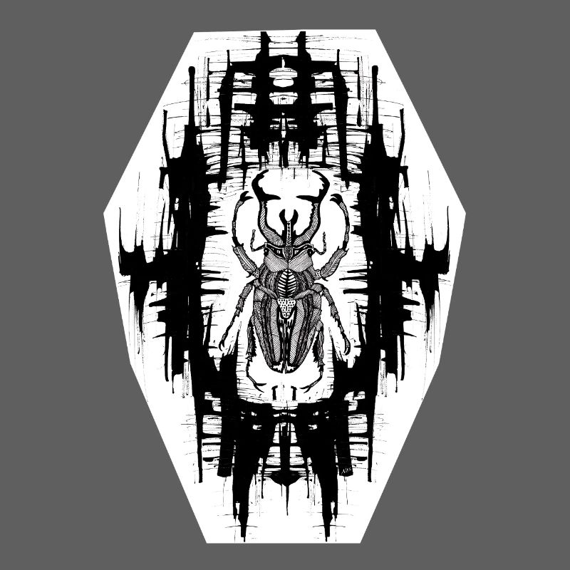 Black and White Scrab Design No. 6