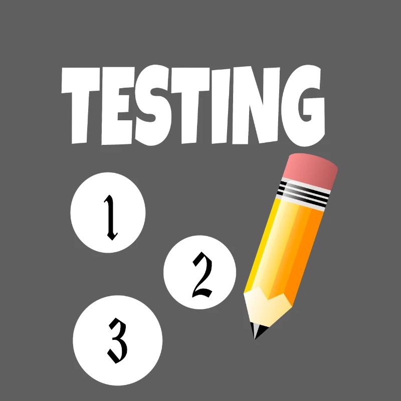 Testing 123 with pencil