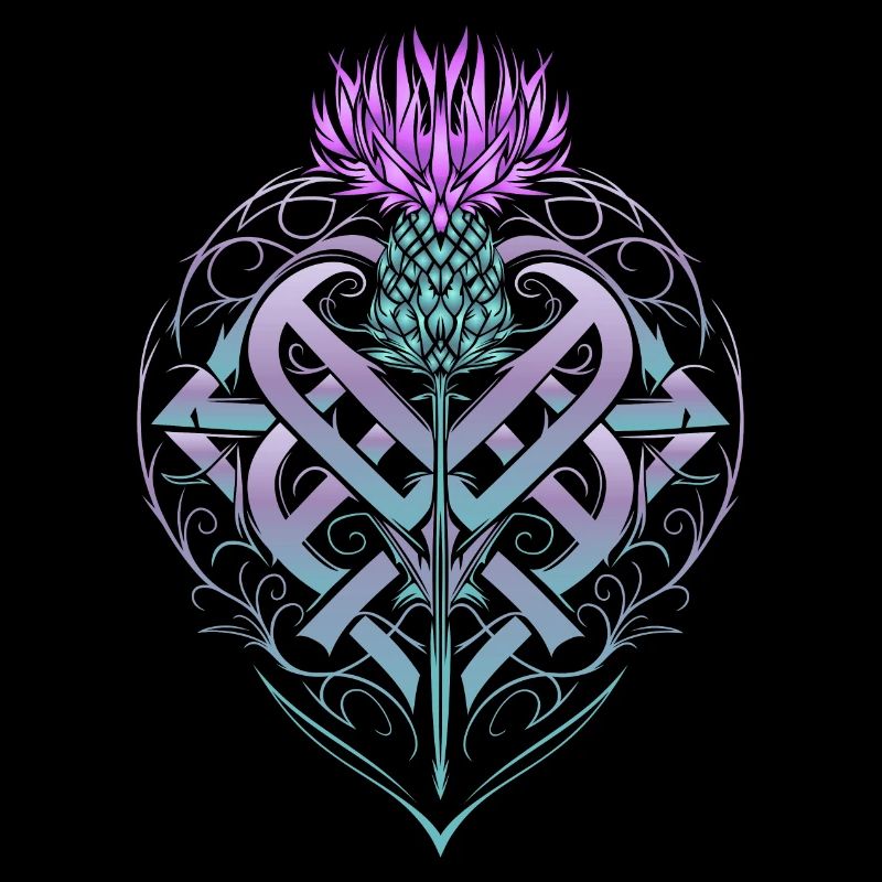 Thistle Shield Celtic Knots Thistle Lover