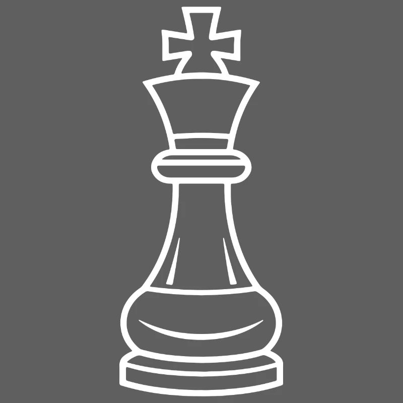 Schachfigur Line Art