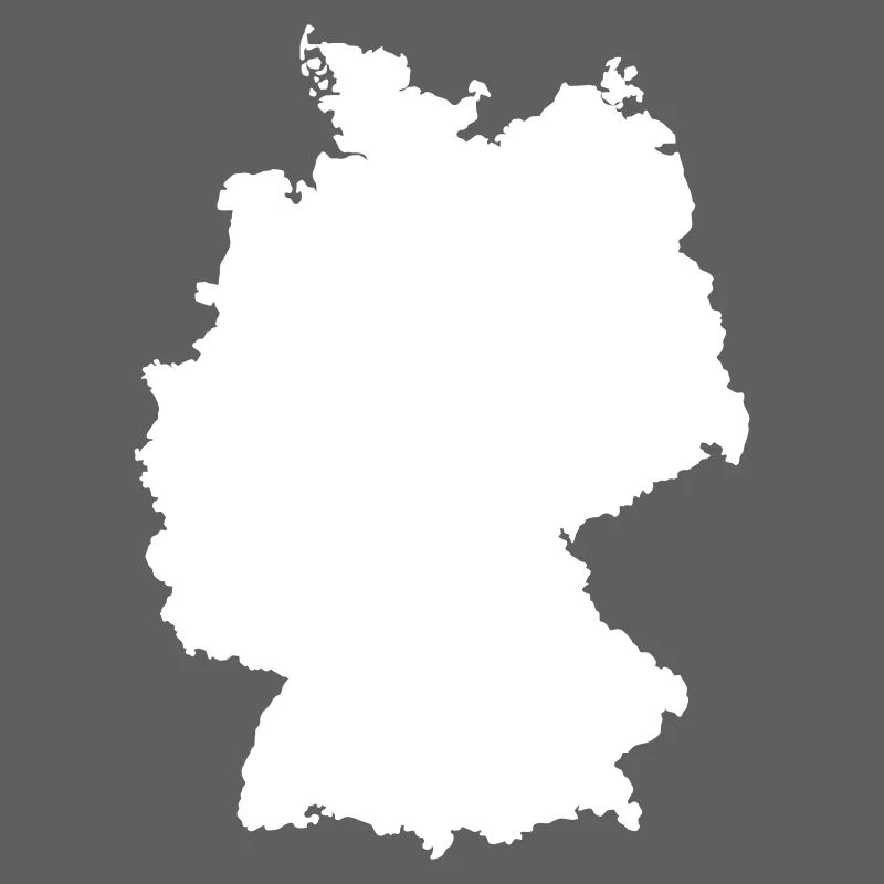 Germany Map Silhouette Contour