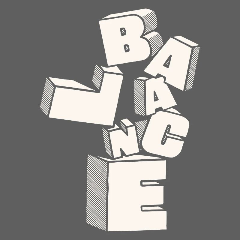 Saldo in 3D-Blockbuchstaben