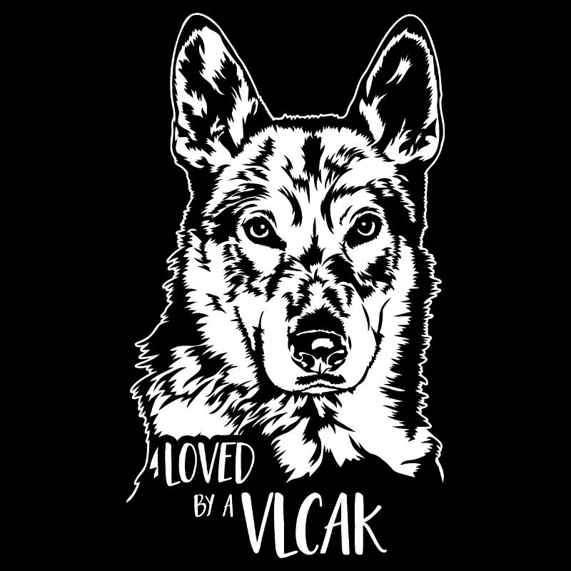 Loved by a Vlcak Hundespruch Wolfhunde Wilsigns