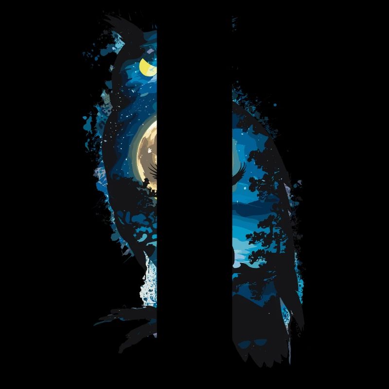 Niedliche Eule als Zauberer für einen Eulen Fans