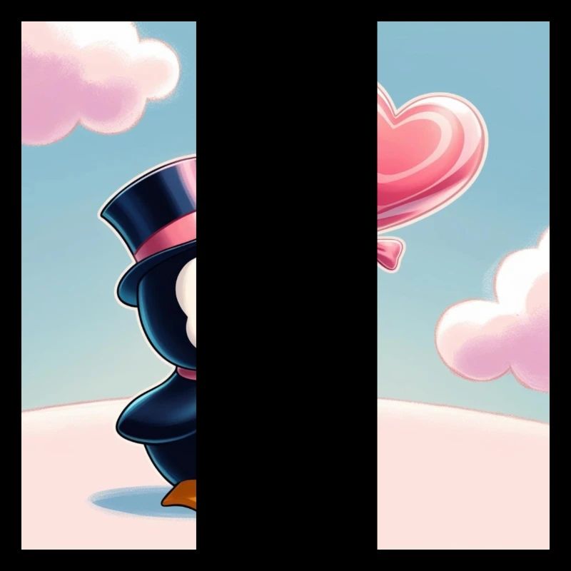 Pinguin mit Herz