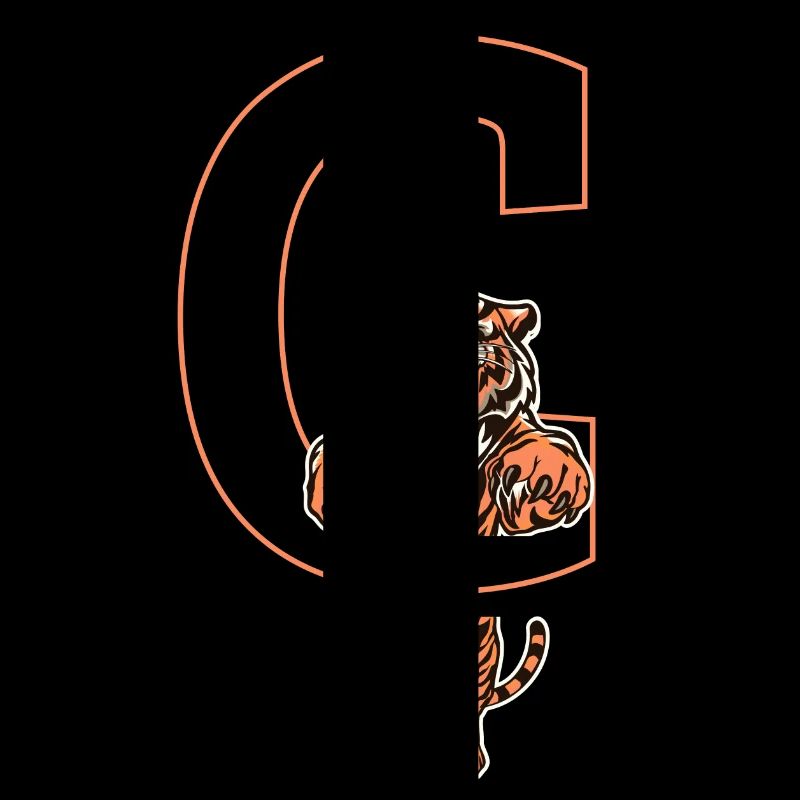 Letter c tiger - gift idea