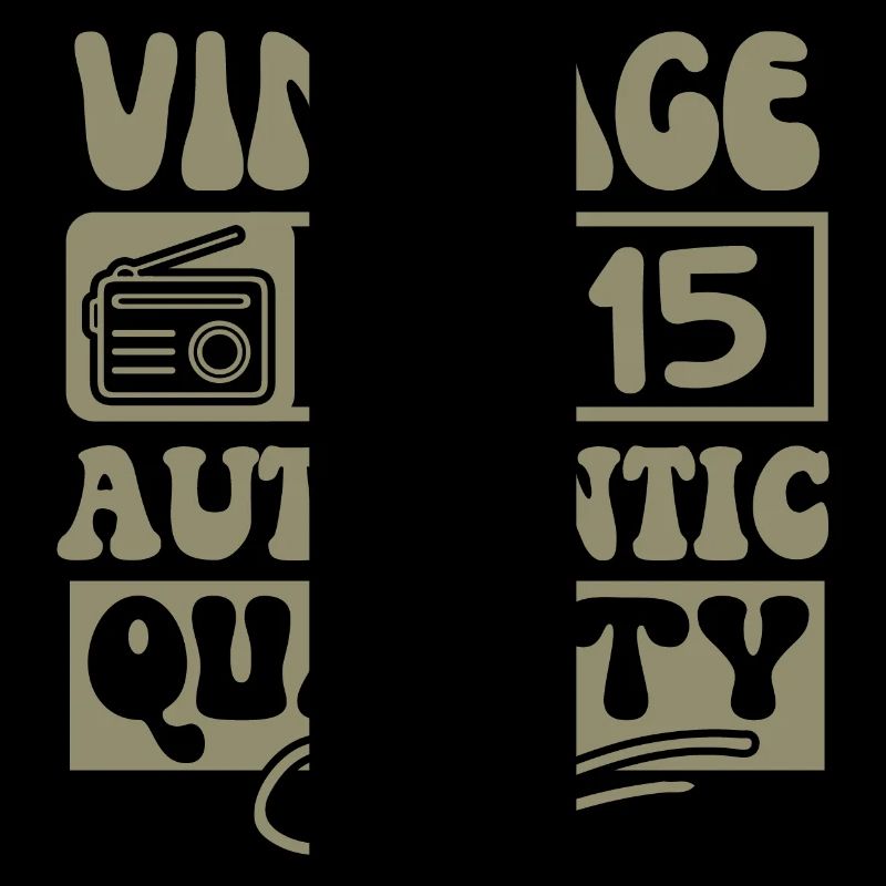 Authentic 2015 Millésime 2015 - Vintage 2015 Rétro